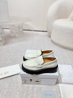 CD Boy Platform Loafer In White Cowhide 988790