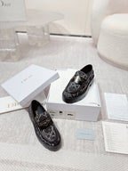 CD Boy Platform Loafer In Black Tweed Fabric  988792