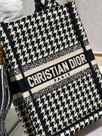 CD Mini Book Tote 13.5 cm Black Beige 336419