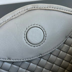 BV Small Cobble Top Handle 23cm Grey Lambskin
