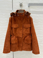 LP 25 Jacket Brown Suede Lambskin 314085
