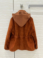 LP 25 Jacket Brown Suede Lambskin 314085