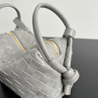 BV Loop Top Handle 19cm Grey Lambskin