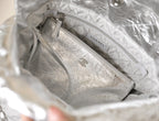 25C Hobo 22 Bag 35cm Silver Metalic Lambskin