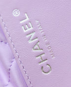 25C Hobo 22 Bag 19cm Violet Metalic Lambskin