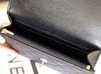 CC 25C Top Handle 18cm Black Grained Calfskin