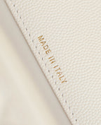 CC 25C Top Handle 18cm Cream Grained Calfskin