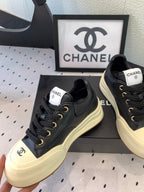 CC Sneaker 50mm In Black Cowhide 147067