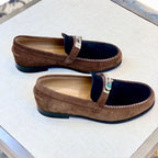 HM Men's Loafer Black Brown Suede 639121