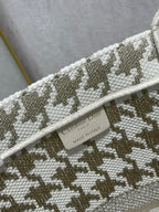 CD Metal Houndstooth Book Tote 42cm Bag Canvas 336585