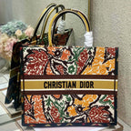 CD Yellow Five-color Flower  Book Tote 42cm Bag Canvas 336579