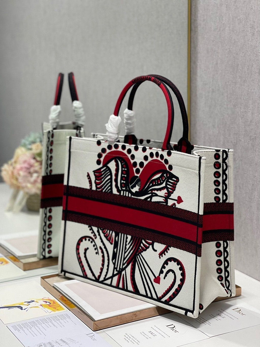 CD Heart-shaped Portrait Book Tote 42cm Bag Canvas 336573