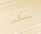 CC 25C Vanity 17cm Cream Grained Calfskin