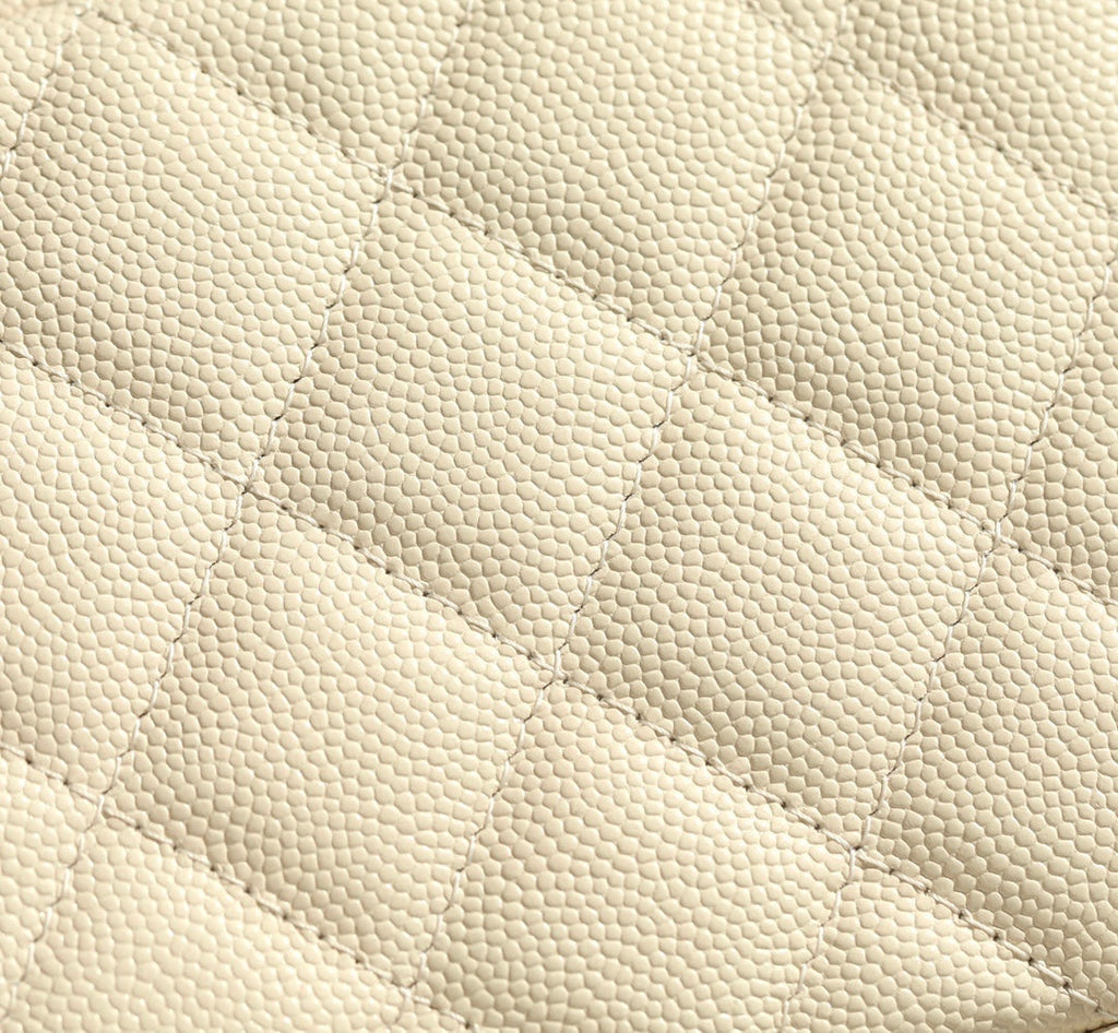 CC 25C Vanity 17cm Cream Grained Calfskin
