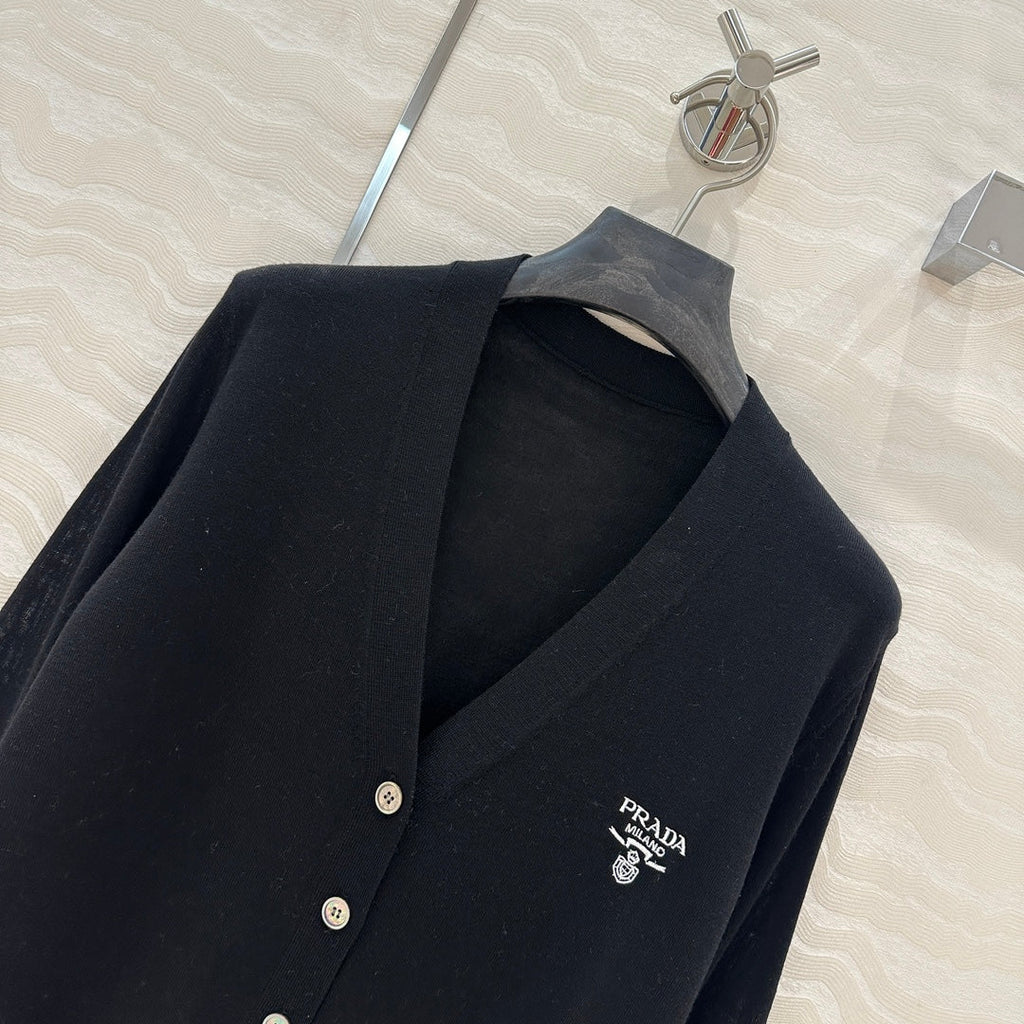 Prada 25 Cardigan Black Wool