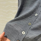Prada 25 Cardigan Gray Wool