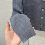 Prada 25 Cardigan Gray Wool