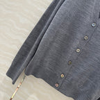 Prada 25 Cardigan Gray Wool