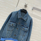 Miumiu Denim Jacket Blue Cotton