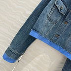 Miumiu Denim Jacket Blue Cotton