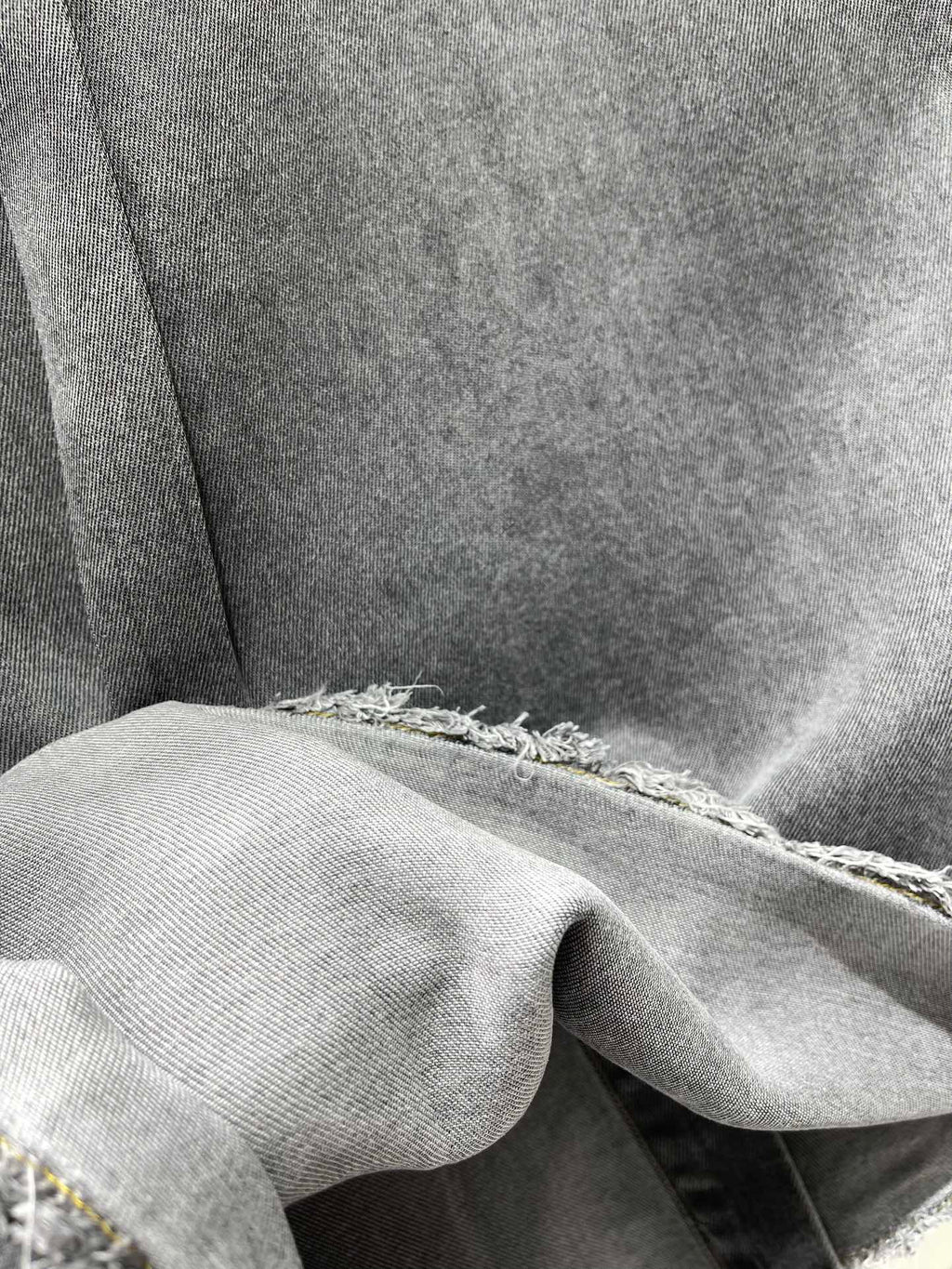 Miu Miu Denim Shirt Smoky Grey Cotton