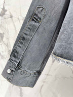 Miu Miu Denim Shirt Smoky Grey Cotton