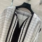 Hm 25 Coaching Deja Vu Shirt Dress White Black Silk