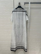 Hm 25 Coaching Deja Vu Shirt Dress White Black Silk