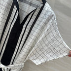 Hm 25 Coaching Deja Vu Shirt Dress White Black Silk
