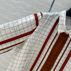Hm 25 Coaching Deja Vu Shirt White red brown Silk