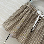 Miu Miu Puffy Skirt Brown Cotton