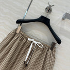 Miu Miu Puffy Skirt Brown Cotton