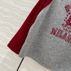 Prada 25 Sweatshirt Gray mix Red Wool Cashmere