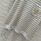 CD Short-sleeved T-shirt beige yellow Linen Viscose