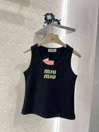Miu Hand-beaded camisole