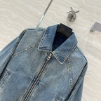 Loewe Jacket Blue Denim Fabric