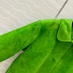 Prada 25 Jacket Green Suede lambskin