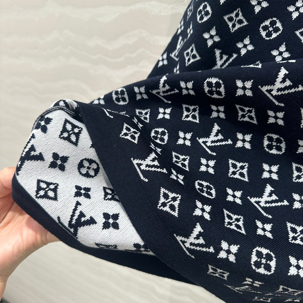 LV 25 T Shirt Black Cotton Cashmere