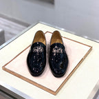 HM Men's Loafer Black Patent Leather 539686