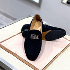 HM Men's Loafer Black Suede 539689