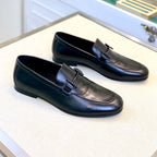 HM Men's Loafer Black Calfskin 539700