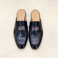 HM Men's Mule Black Cowhide 539721