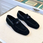 HM Men's Loafer Navy Blue Suede 539736