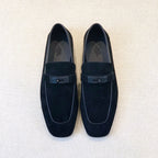 HM Men's Loafer Navy Blue Suede 539736