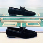 HM Men's Loafer Navy Blue Suede 539736