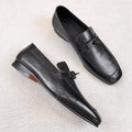 HM Men's Loafer Black Calfskin 539740