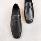 HM Men's Loafer Black Calfskin 539740