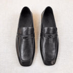 HM Men's Loafer Black Calfskin 539740
