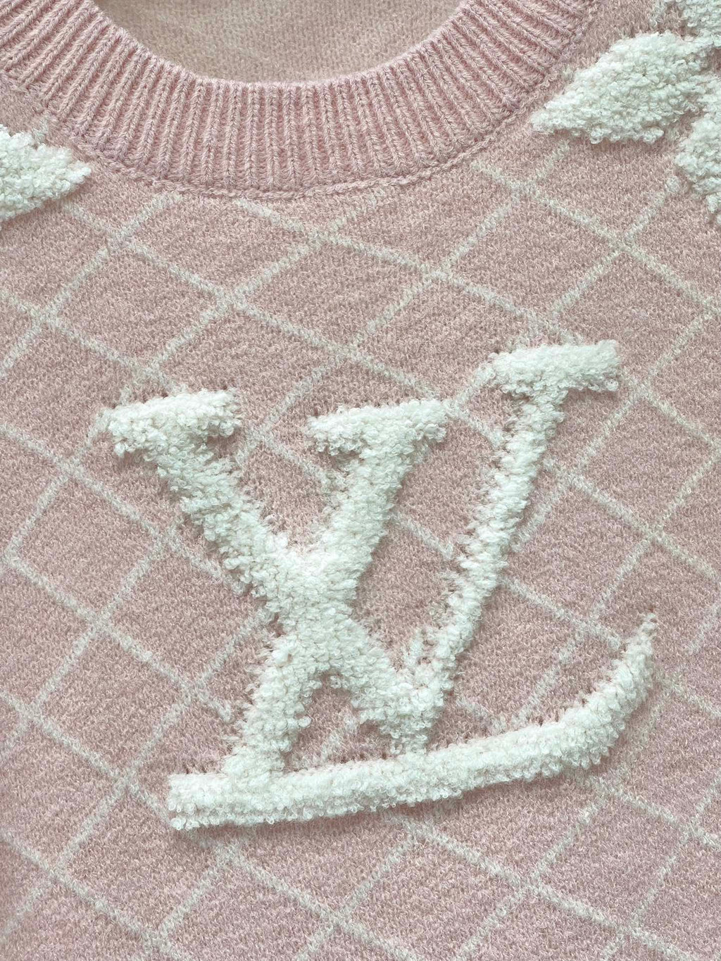 LV Flower T Shirt Pink  Polyamide Wool