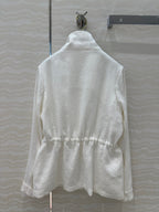 LP 25 Stand-up Collar Jacket White Linen 265165